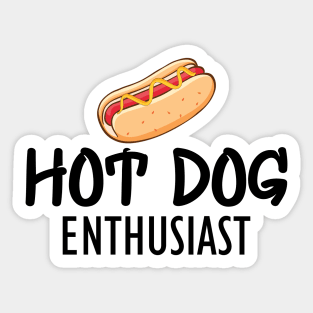 Hot Dog Enthusiast Sticker